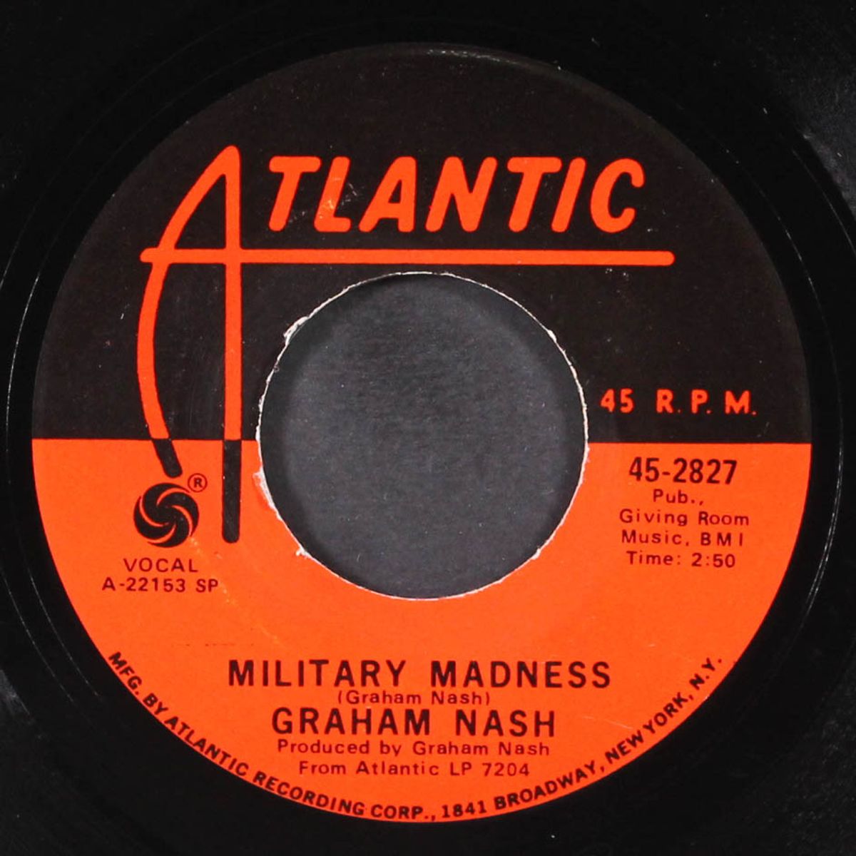sleep song / military madness by GRAHAM NASH