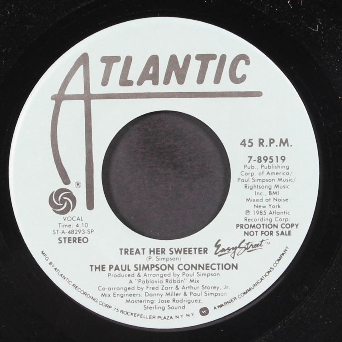 treat her sweeter / same by PAUL SIMPSON CONNECTION