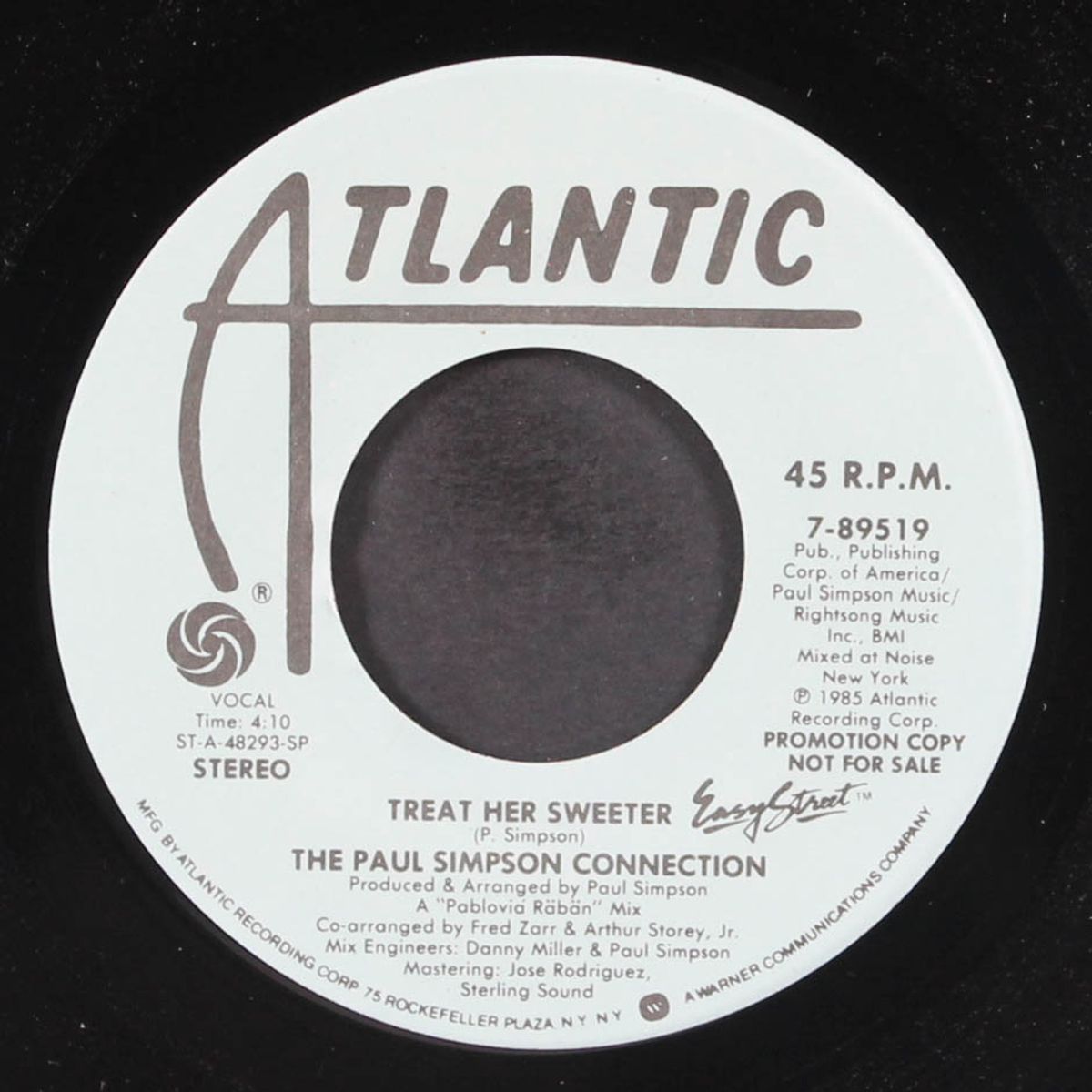 treat her sweeter / same by PAUL SIMPSON CONNECTION