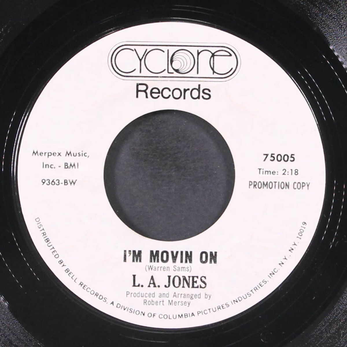 doin' your natural thing / i'm movin on by L.A. JONES