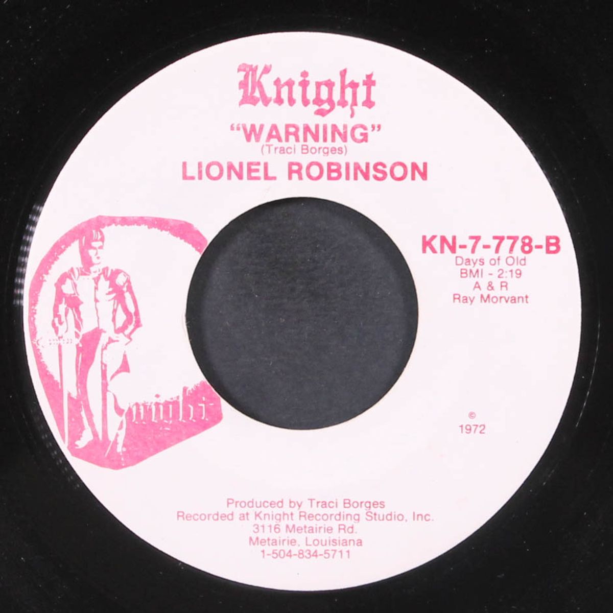 baby let me do my thing / warning by LIONEL ROBINSON