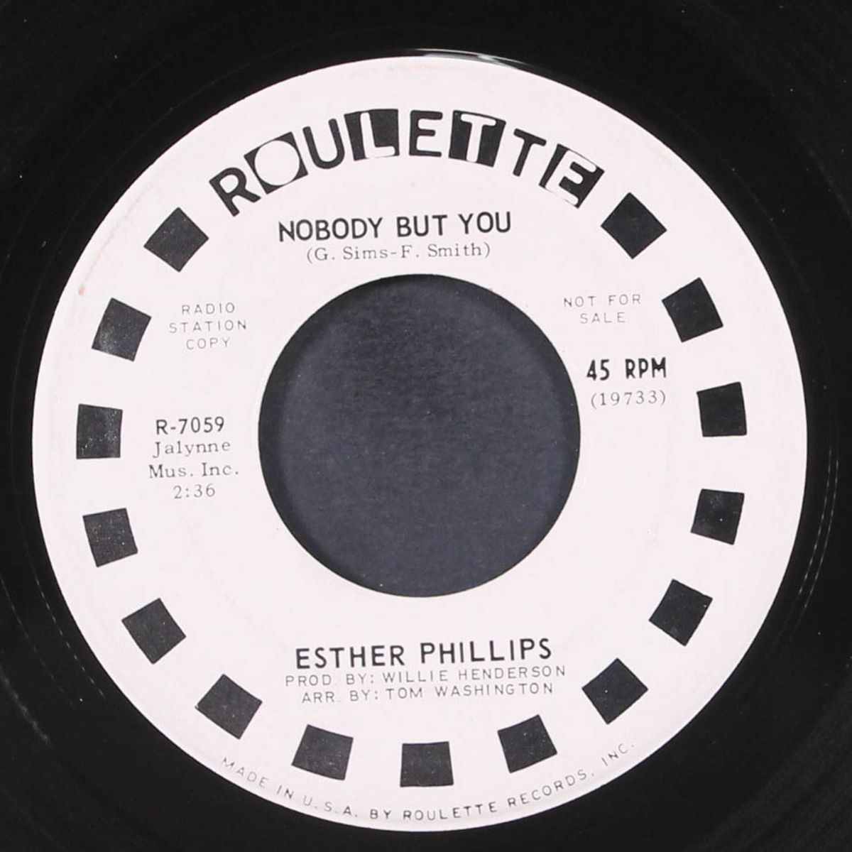 nobody but you / too much of a man by ESTHER PHILLIPS