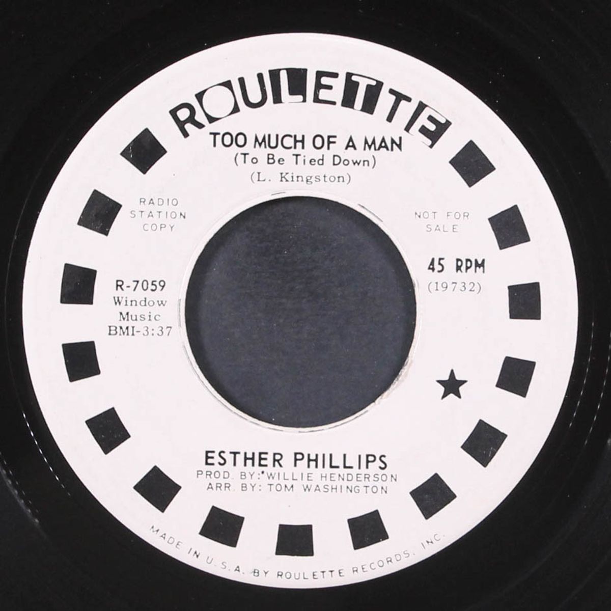nobody but you / too much of a man by ESTHER PHILLIPS