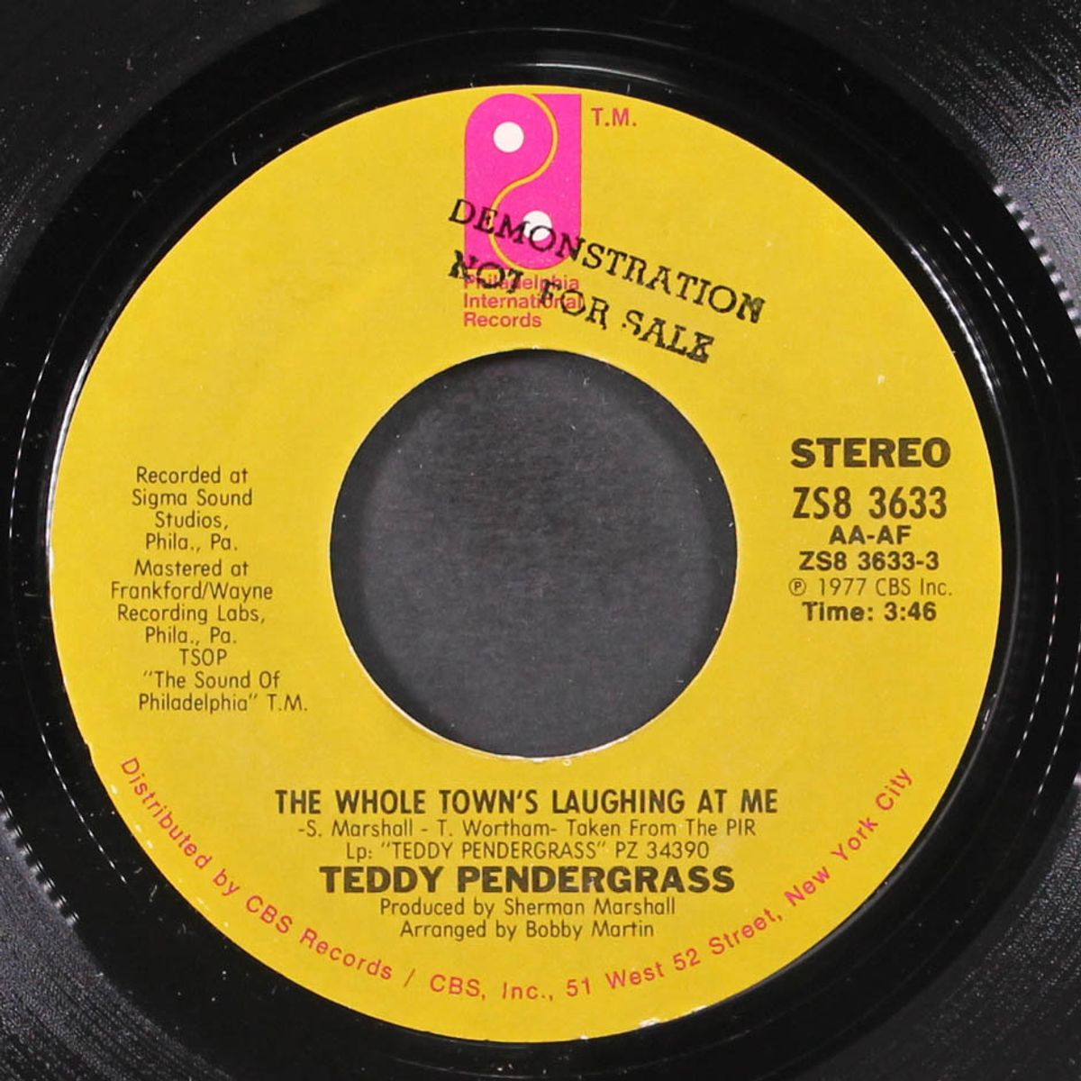 the whole town's laughing at me / the more i get, the more i want by TEDDY PENDERGRASS