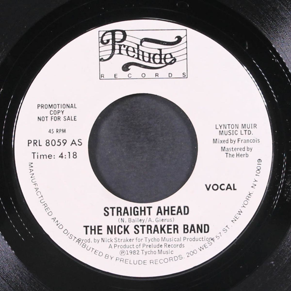 straight ahead / same by NICK STRAKER BAND