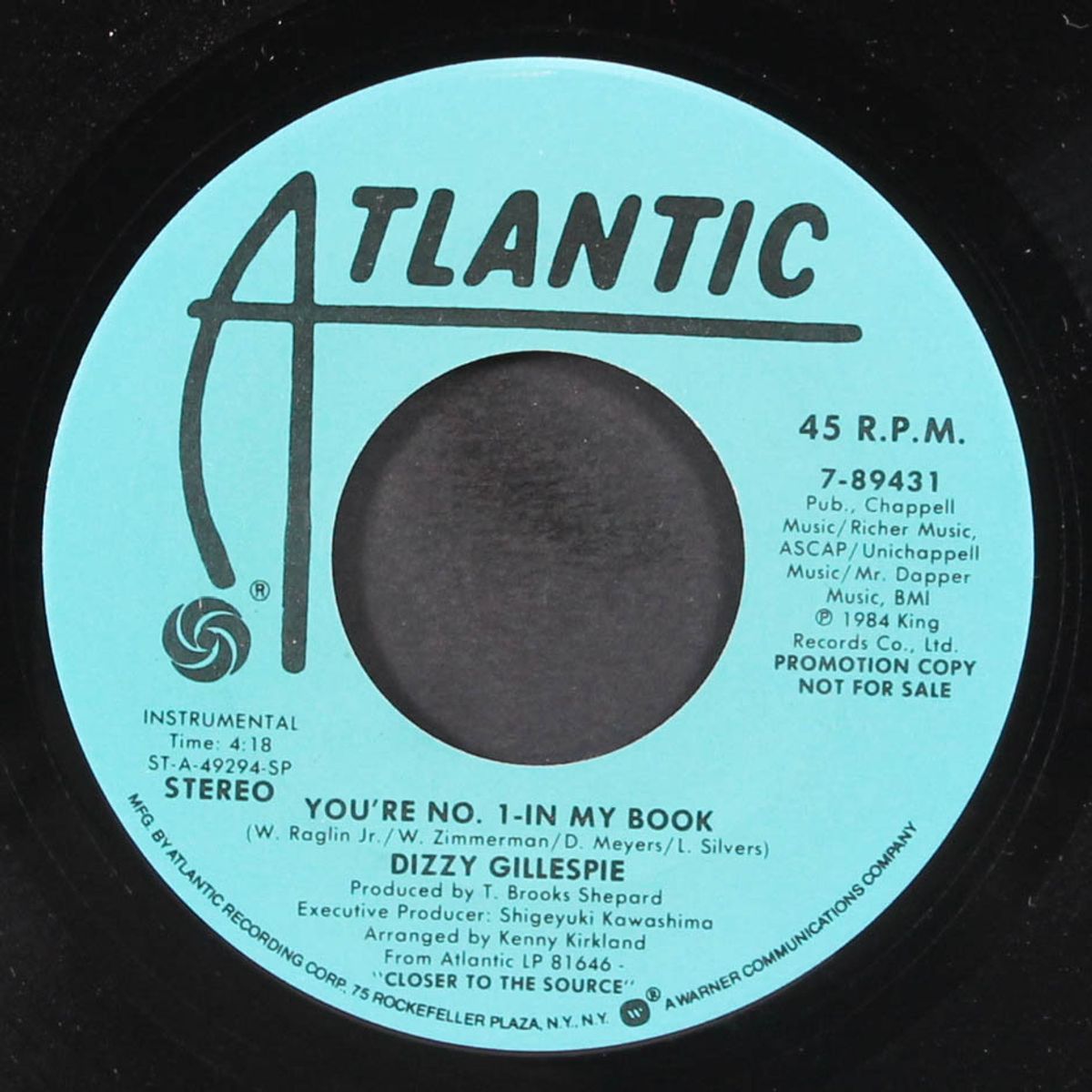 you're no. 1- in my book / same by DIZZY GILLESPIE