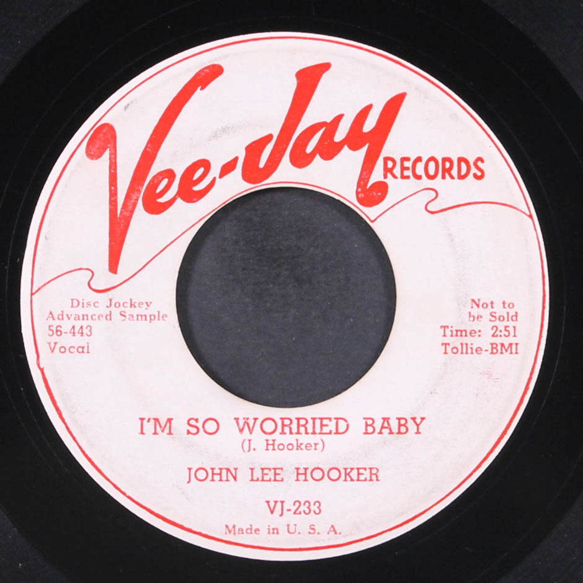 the road is so rough / i'm so worried baby by JOHN LEE HOOKER