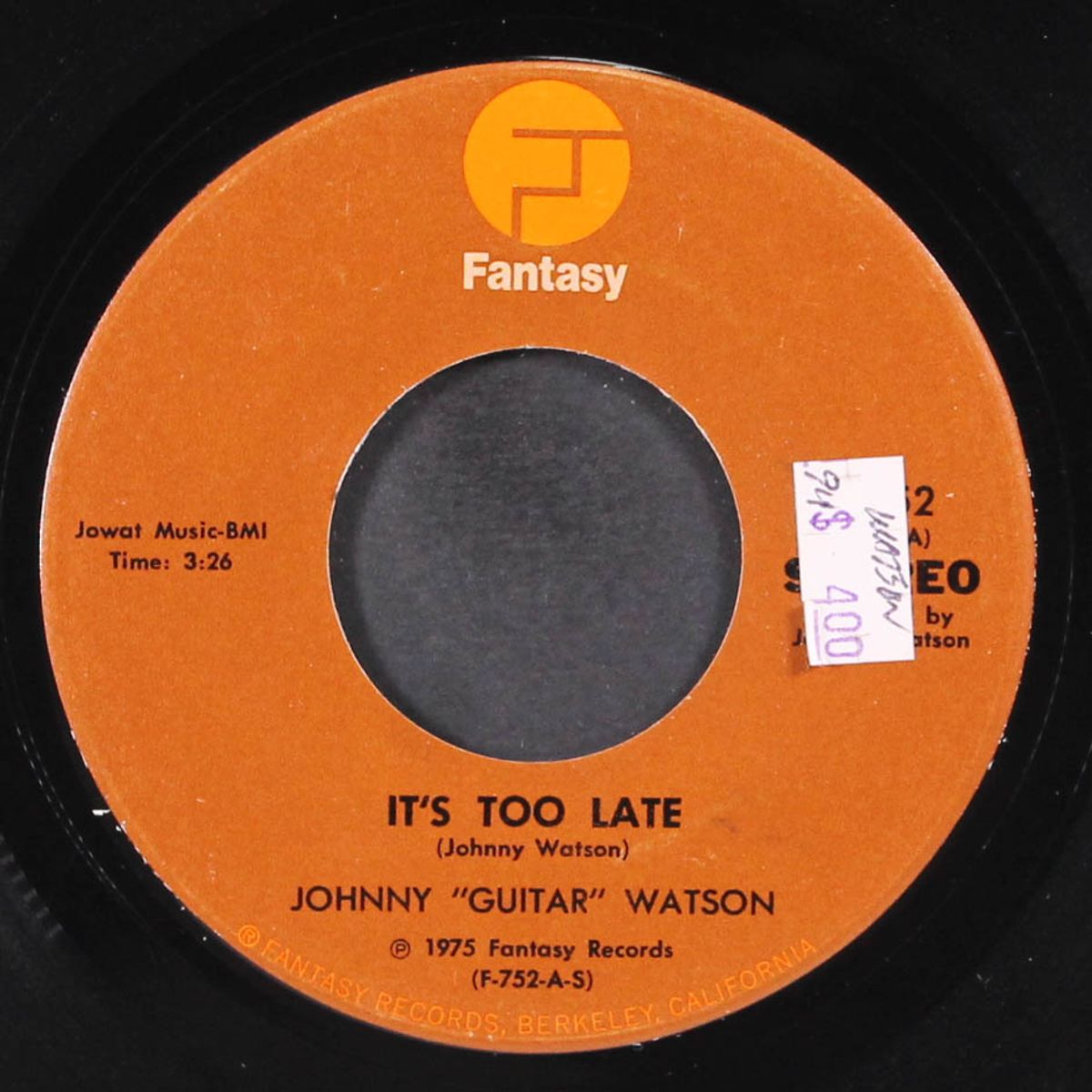 tripping / it's too late by JOHNNY "GUITAR" WATSON