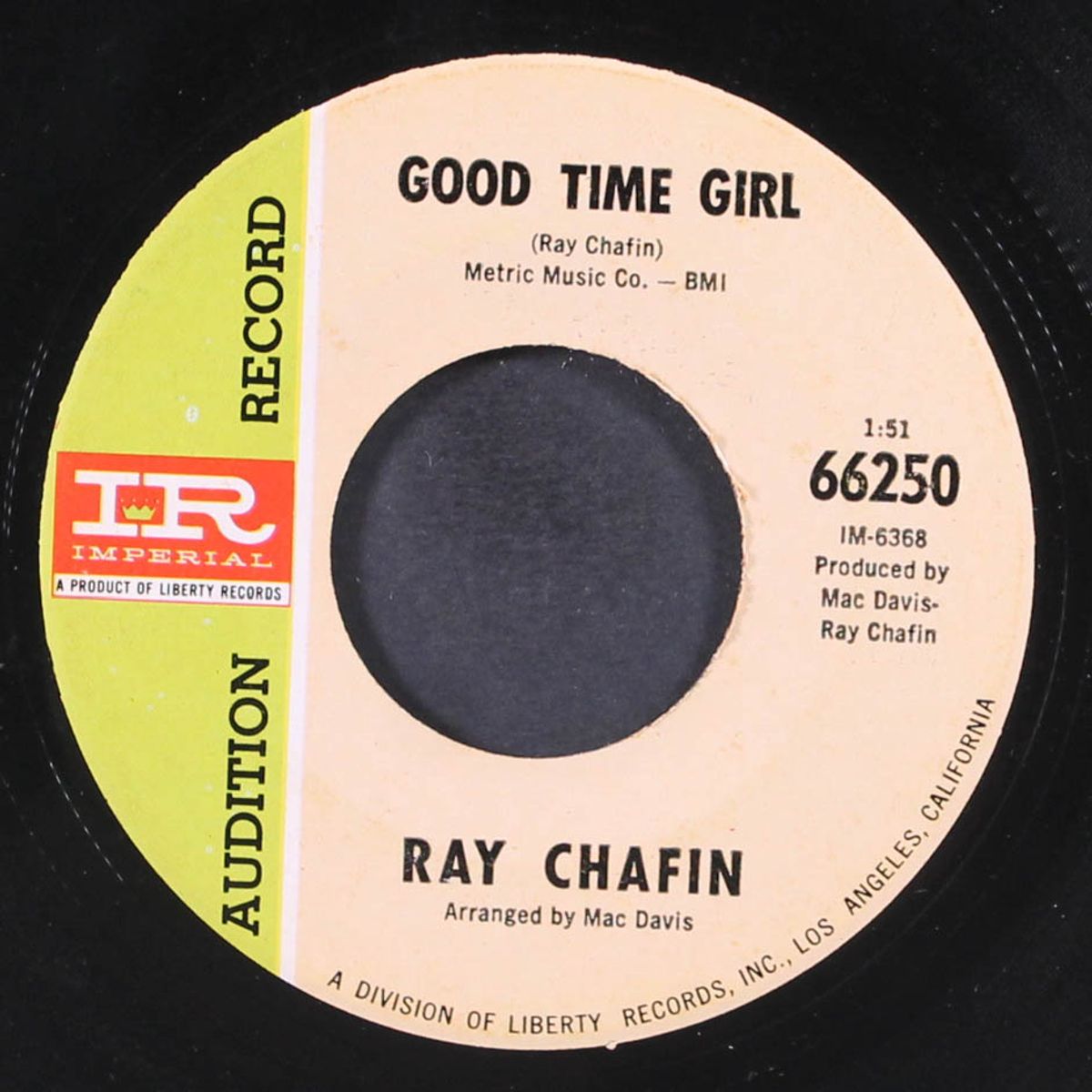 life is a winner / good time girl by RAY CHAFIN