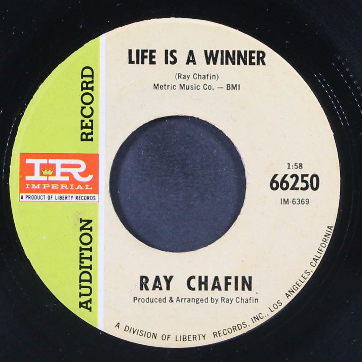 life is a winner / good time girl by RAY CHAFIN