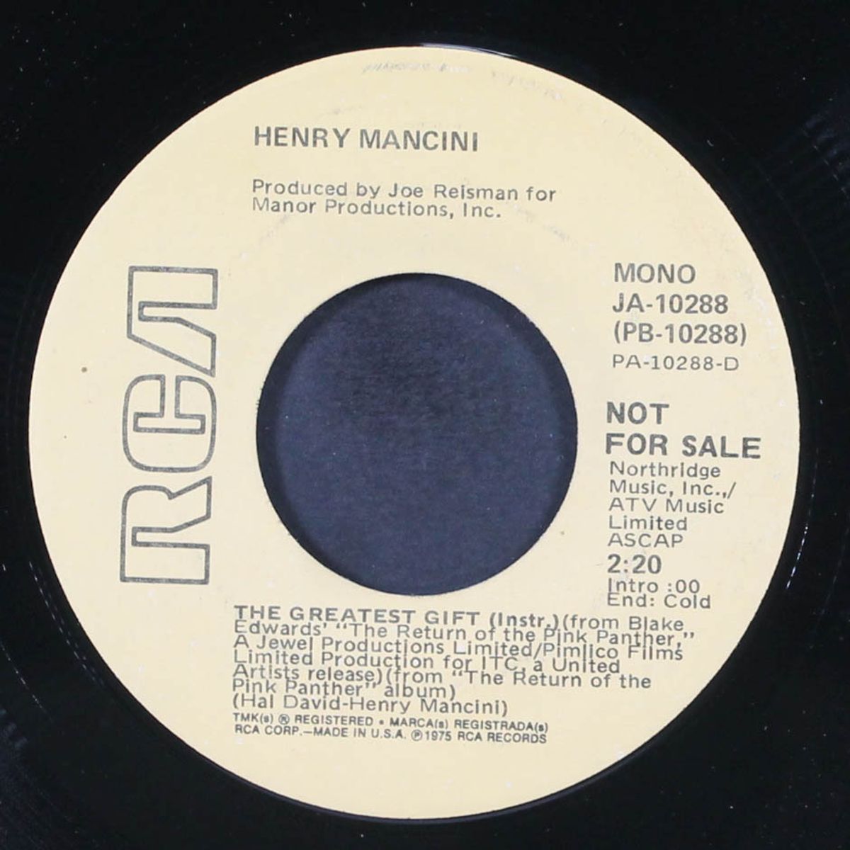 the pink panther theme by HENRY MANCINI