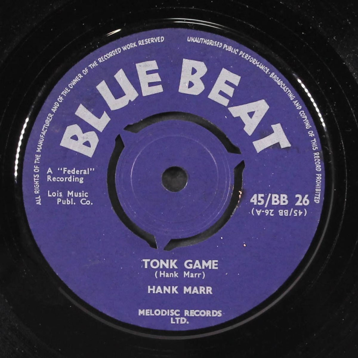 tonk game / hob-nobbin' by HANK MARR
