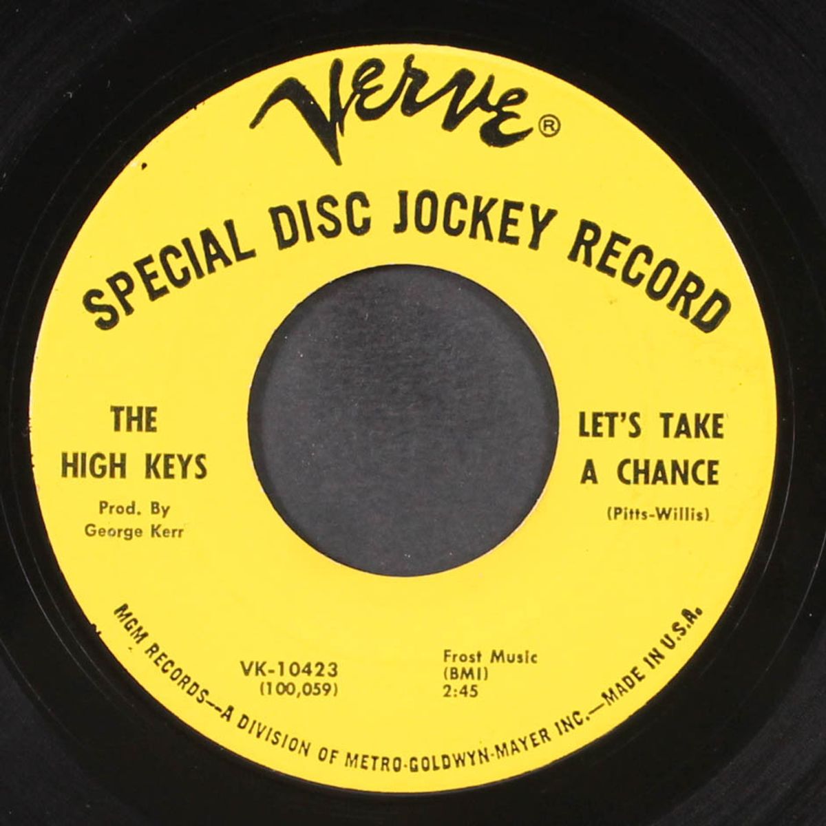 living a lie / let's take a chance by HIGH KEYS