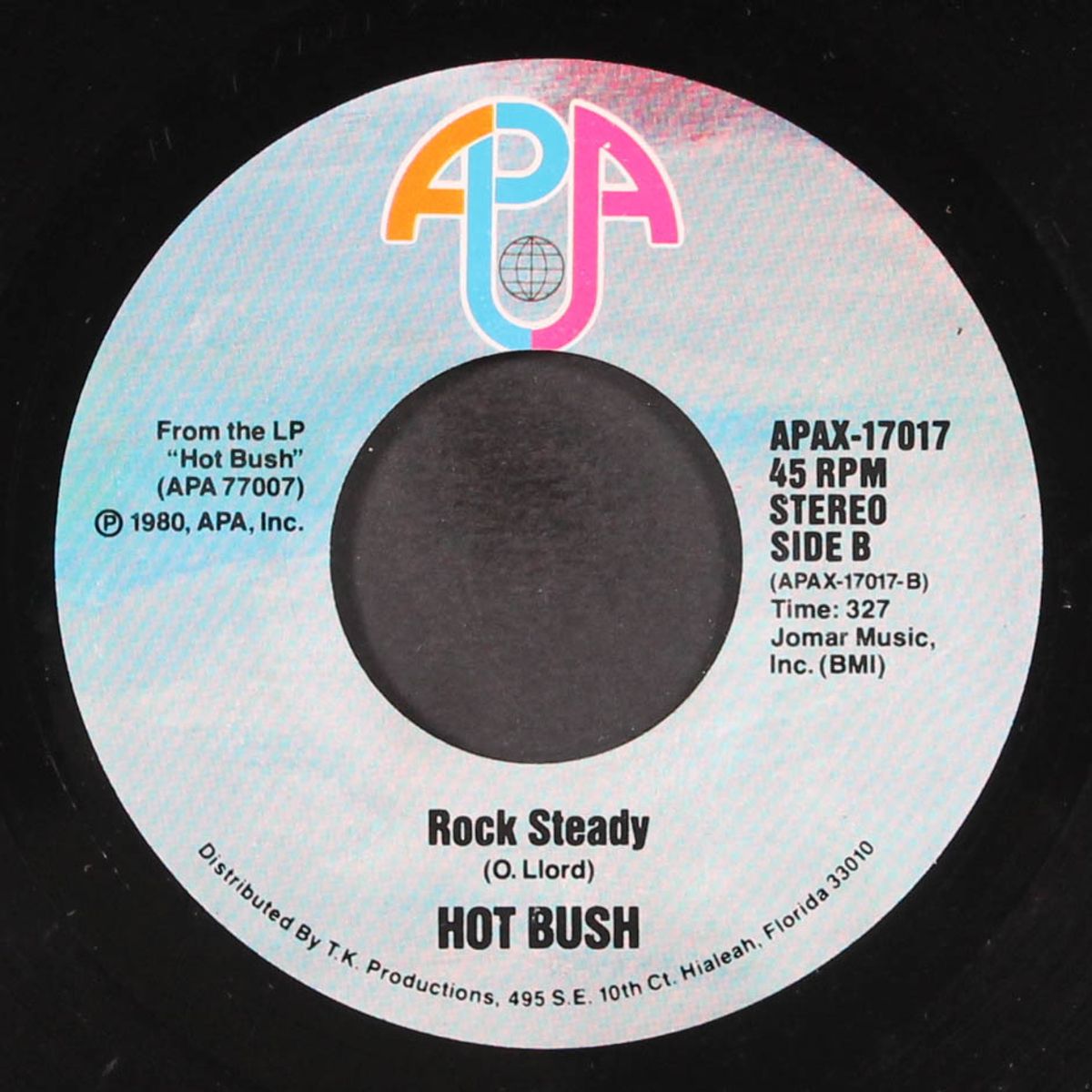 tell me that you will / rock steady by HOT BUSH
