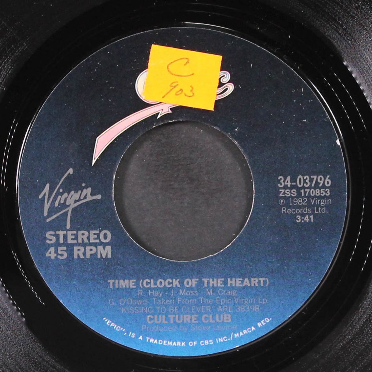 time (clock of the heart) / romance beyond the alphabet by CULTURE CLUB