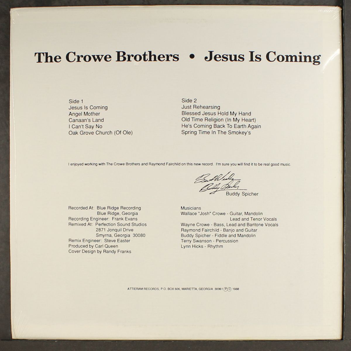 jesus is coming by CROWE BROTHERS