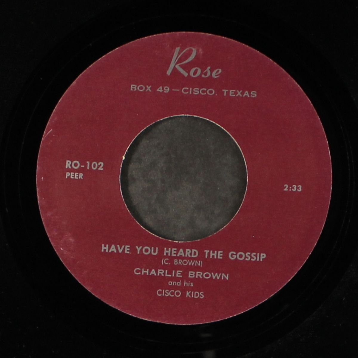 have you heard the gossip / don't put the blame on me by CHARLIE BROWN