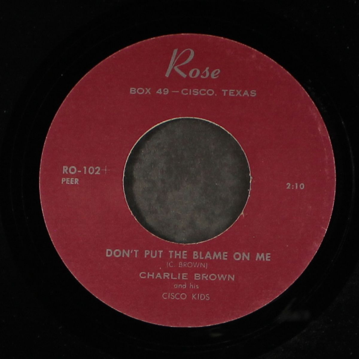 have you heard the gossip / don't put the blame on me by CHARLIE BROWN