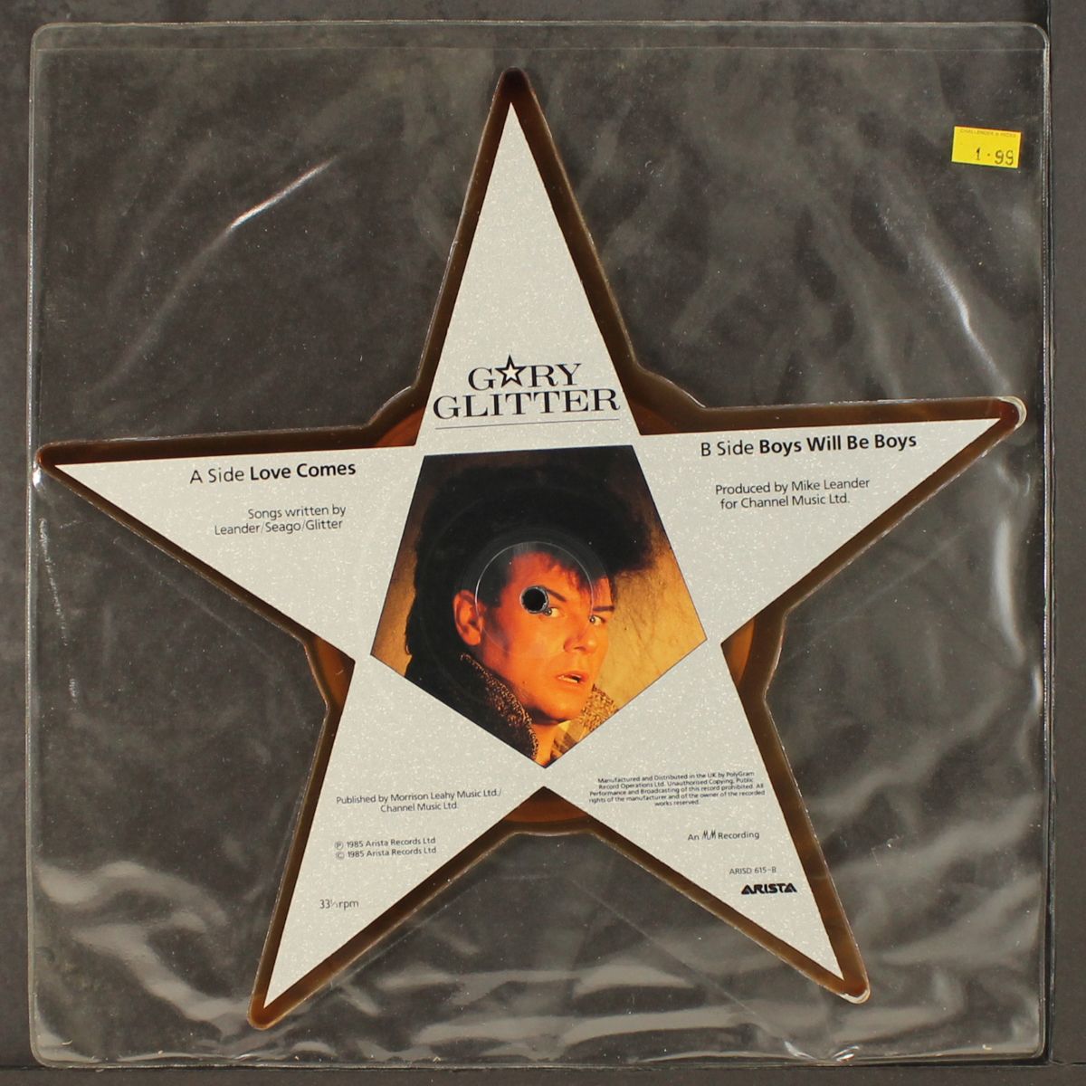 love comes / boys will be boys by GARY GLITTER