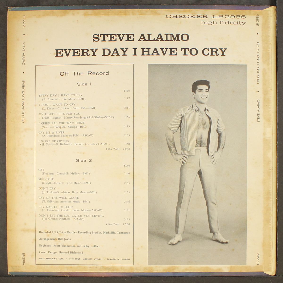 every day i have to cry by STEVE ALAIMO
