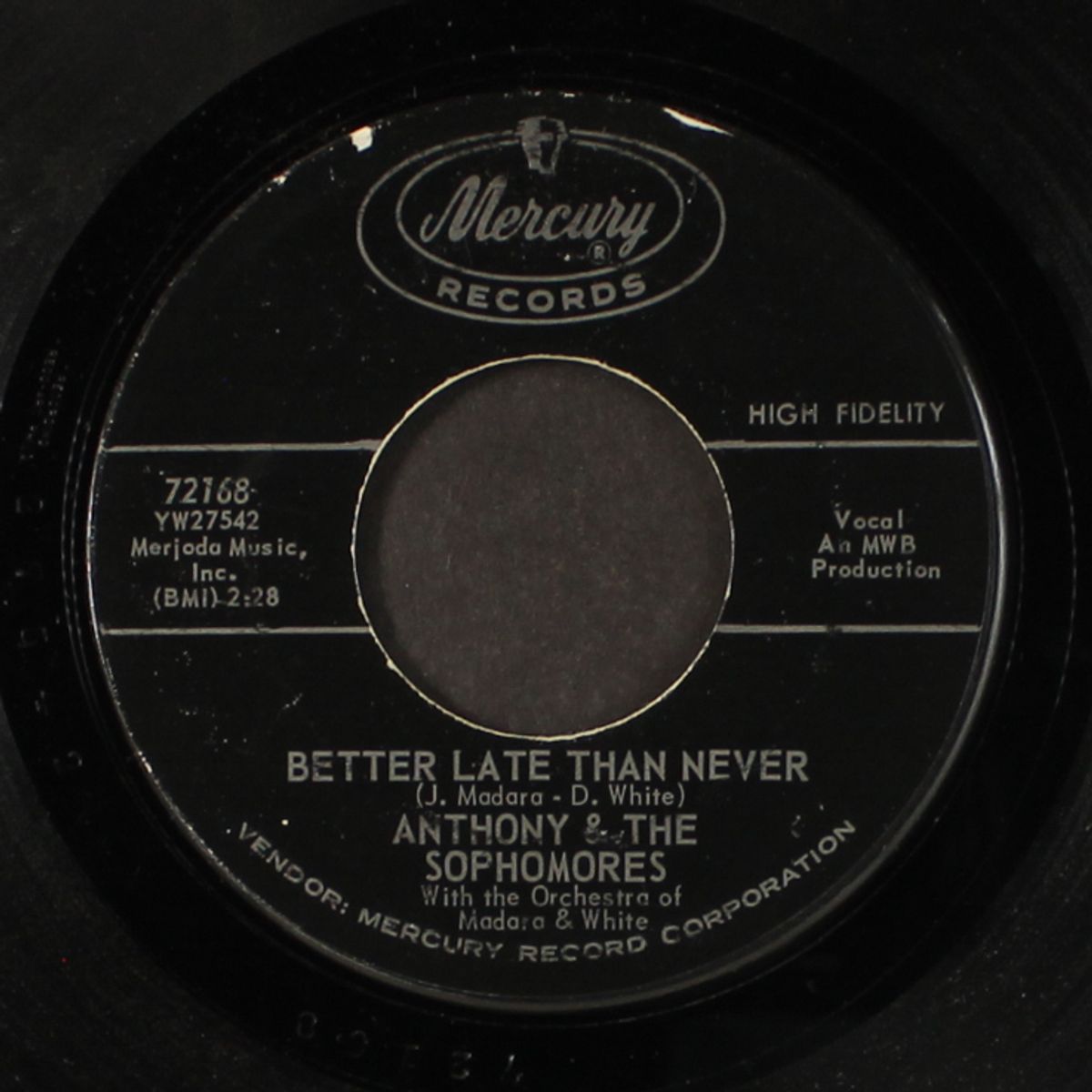 swingin' at the chariot / better late than never by ANTHONY & SOPHOMORES