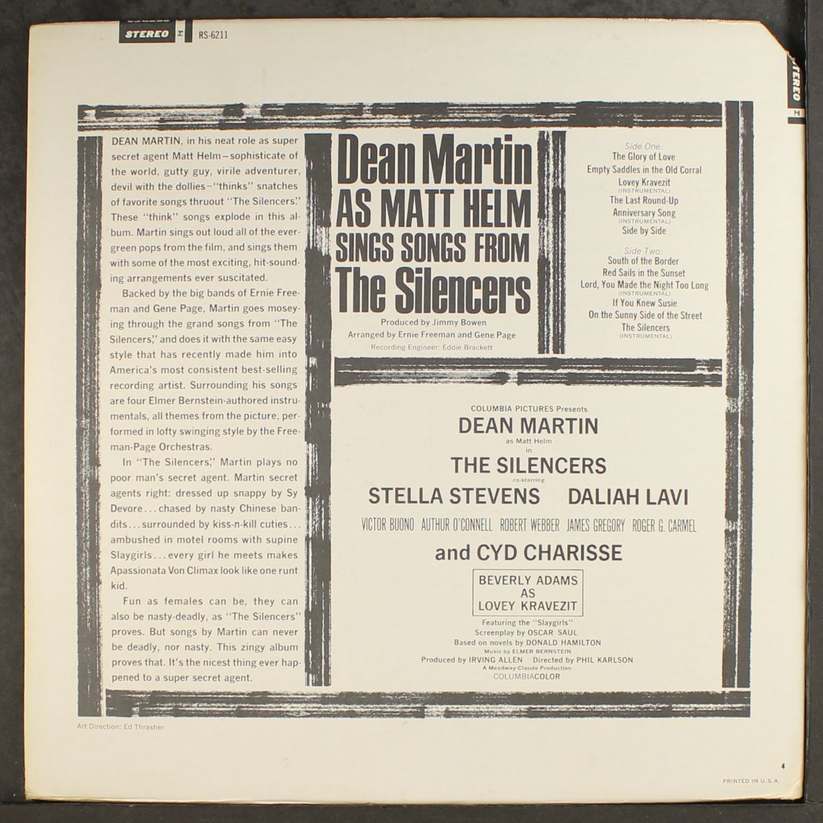 sings songs from the silencers by DEAN MARTIN