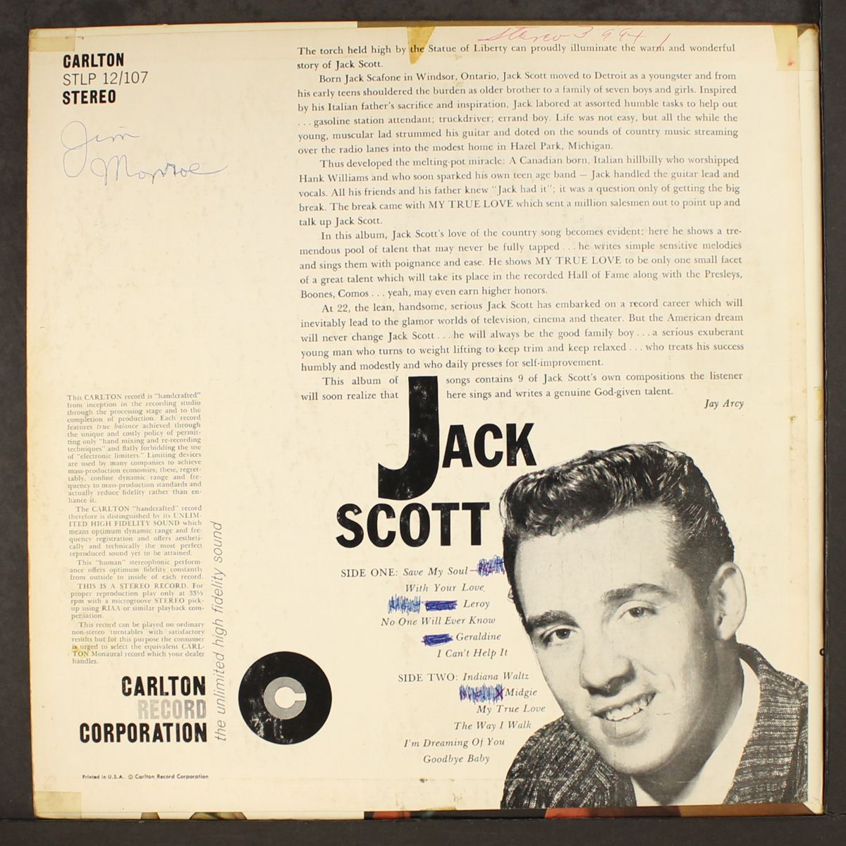 jack scott by JACK SCOTT