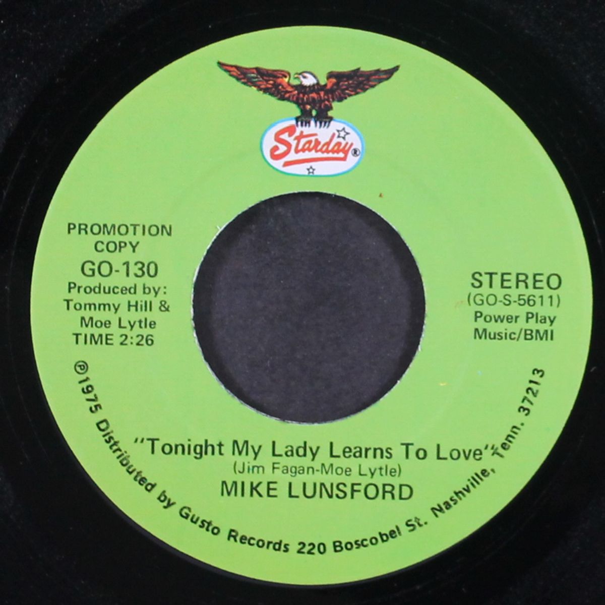 tonight my lady learns to love / mono by MIKE LUNSFORD