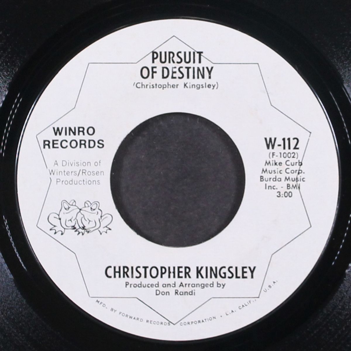 long haired lover from liverpool / pursuit of destiny by CHRISTOPHER KINGSLEY