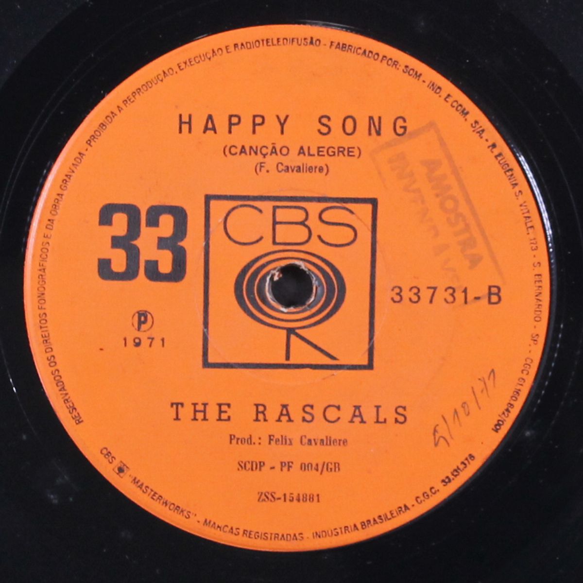 love me / happy song by RASCALS