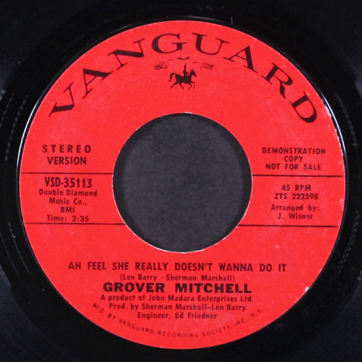 ah she really doesn't want to do it by GROVER MITCHELL
