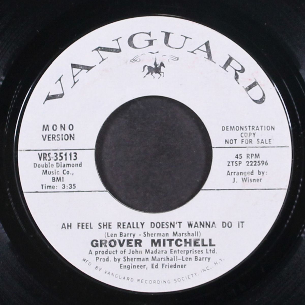 ah she really doesn't want to do it by GROVER MITCHELL
