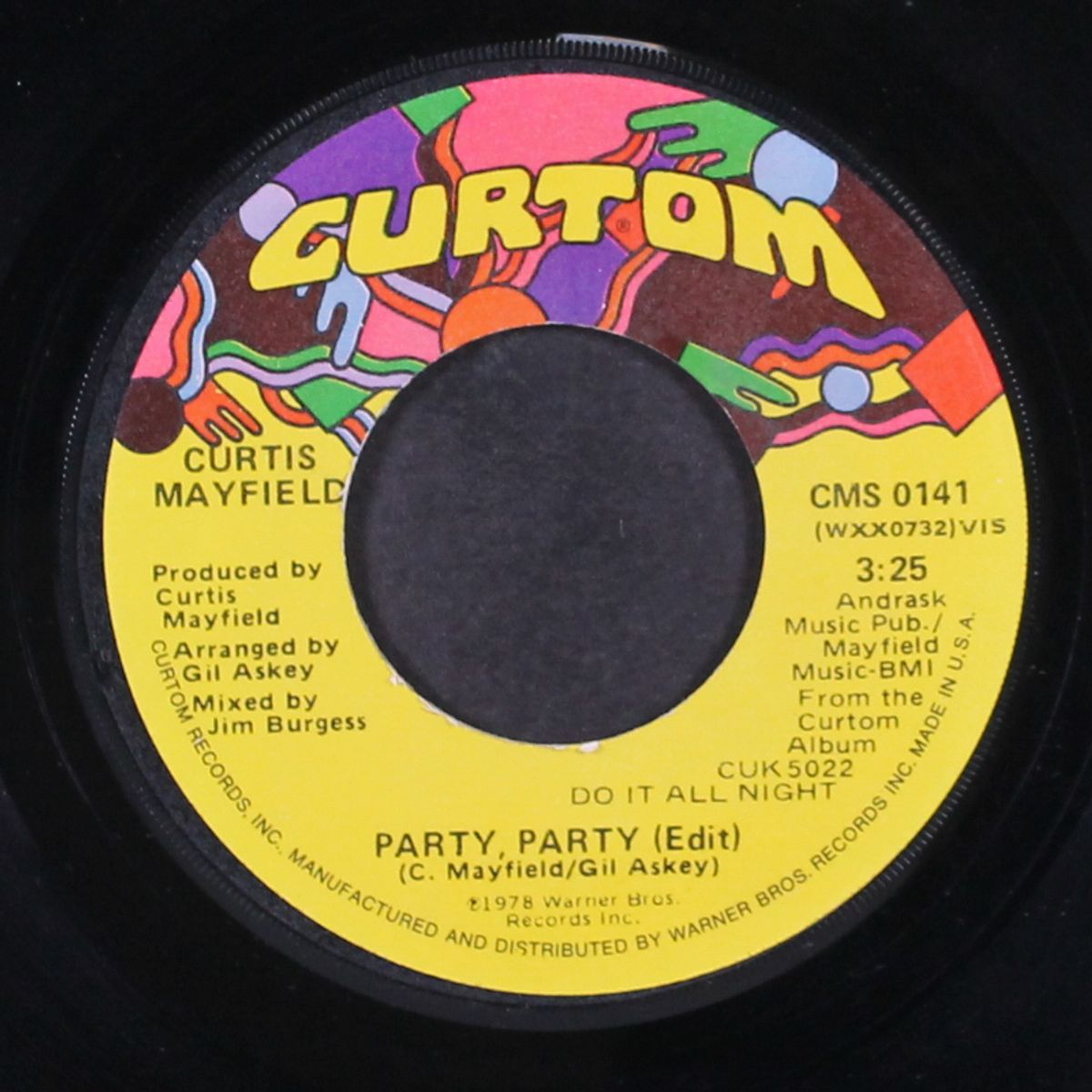 do it all night / party, party by CURTIS MAYFIELD