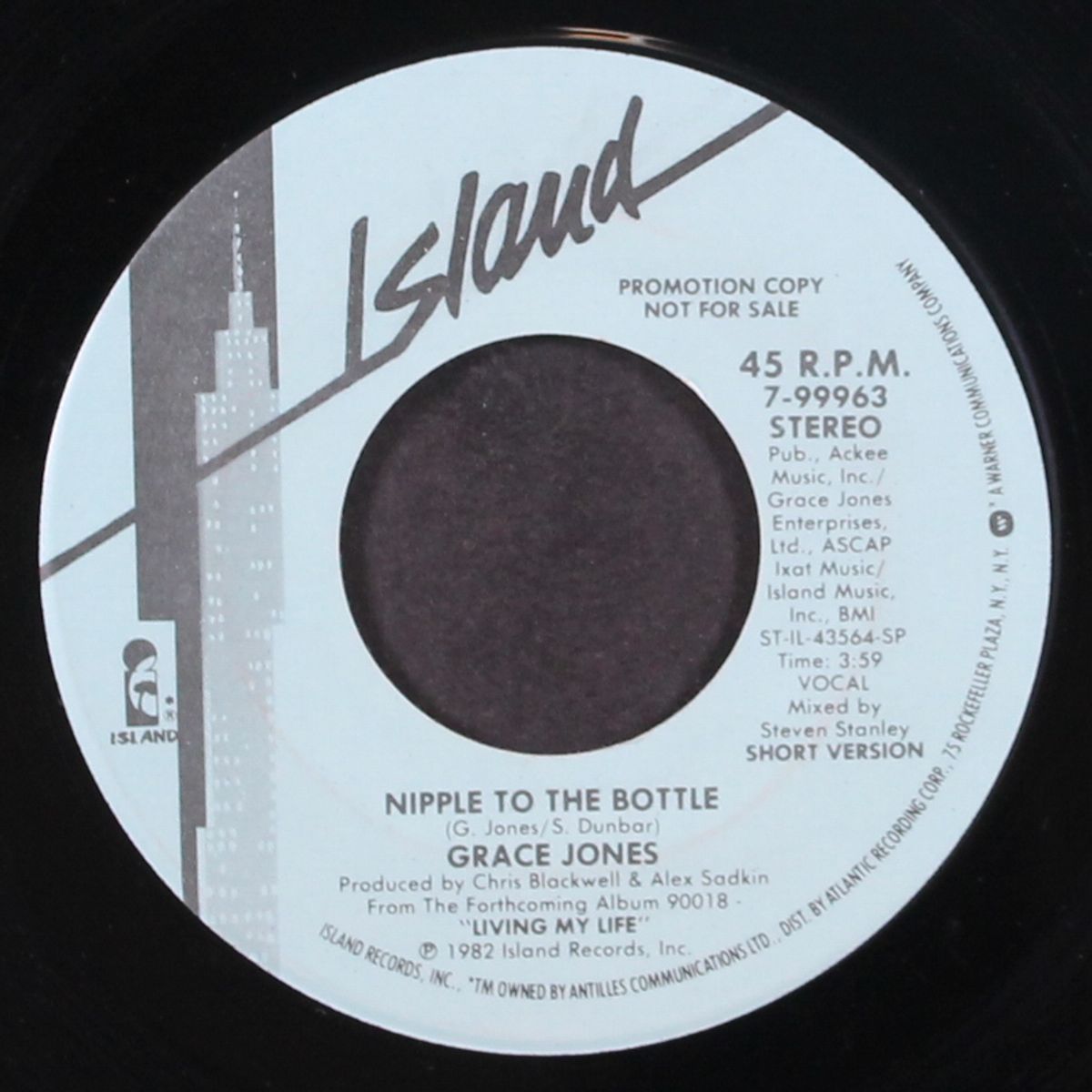 nipple to the bottle / short by GRACE JONES