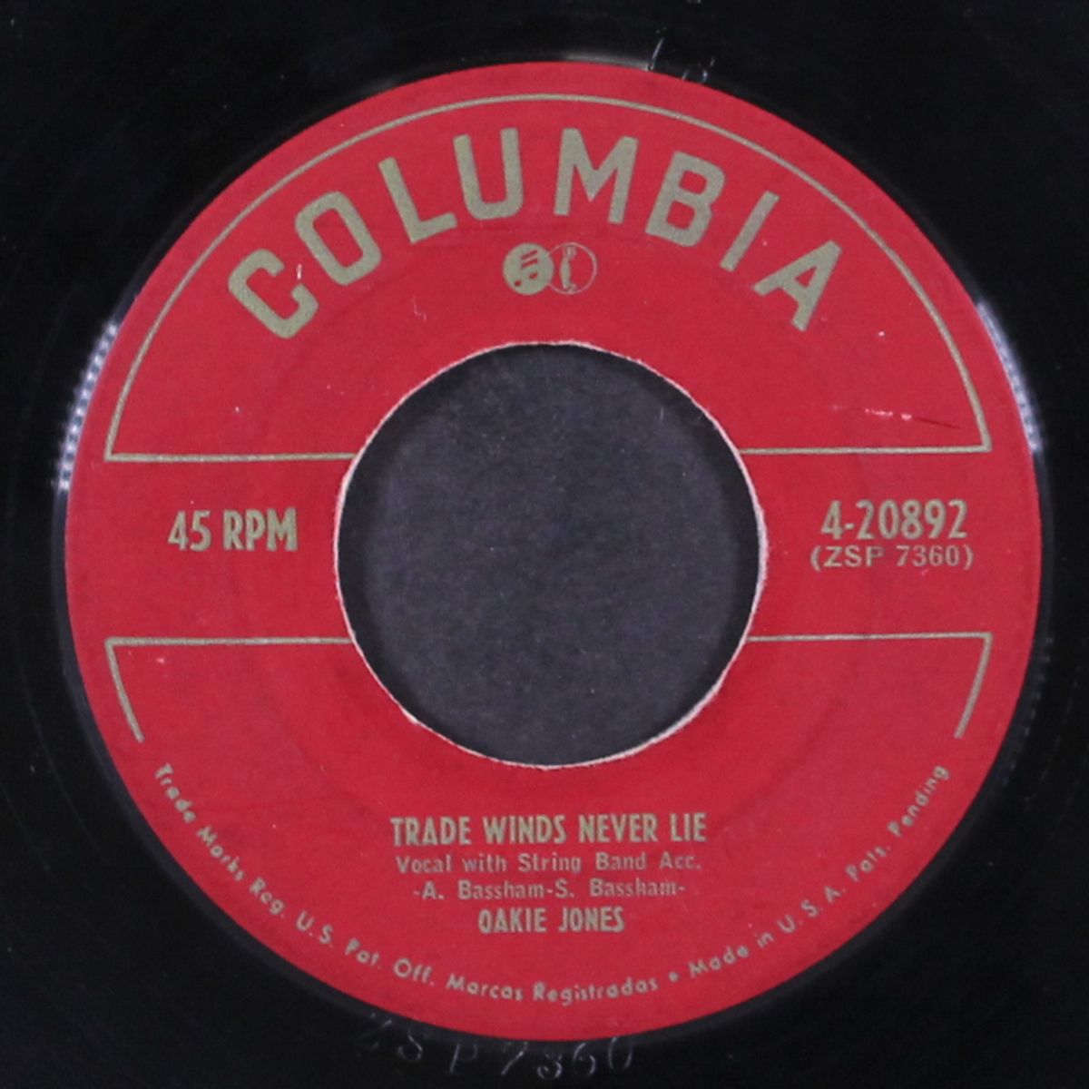 the monterey waltz / trade winds never lie by OAKIE JONES