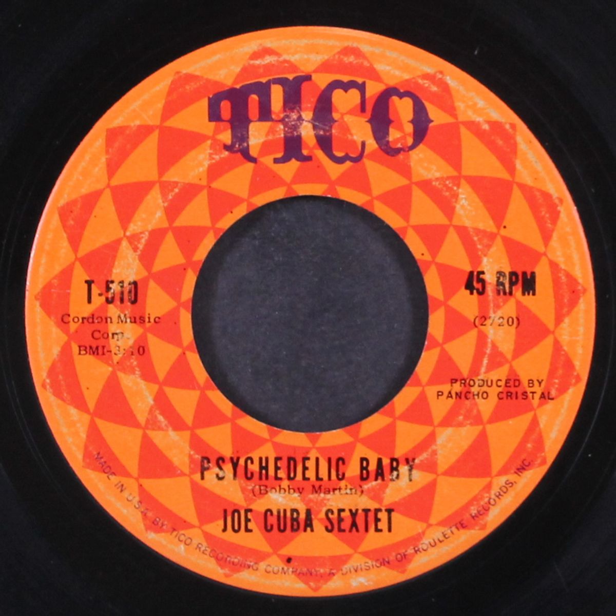 my man speedy / psychedelic baby by JOE CUBA SEXTET
