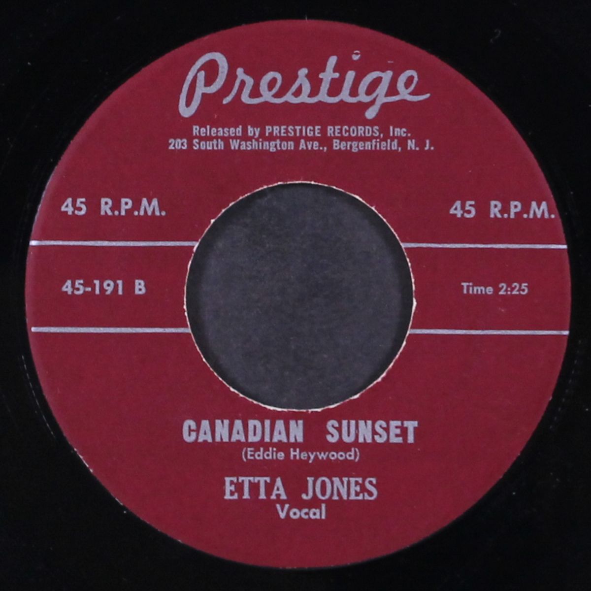 that's all there is to that / canadian sunset by ETTA JONES