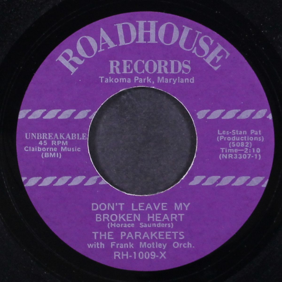 don't leave my broken heart / love tears by PARAKEETS / PAUL CRAWFORD & EARLS