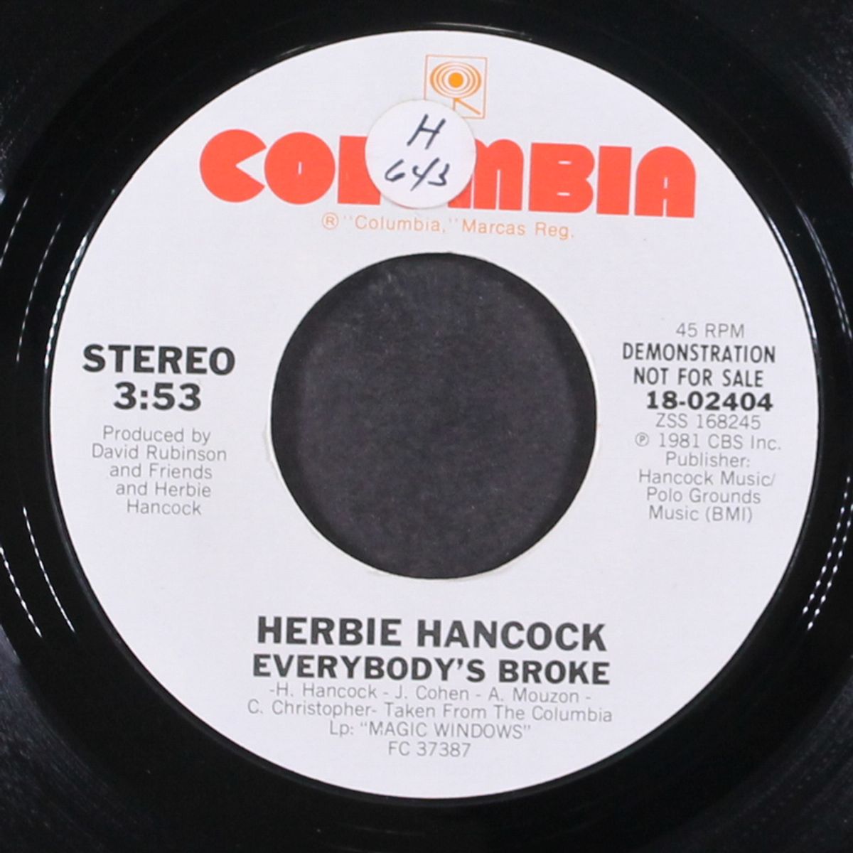 everybody's broke / same by HERBIE HANCOCK