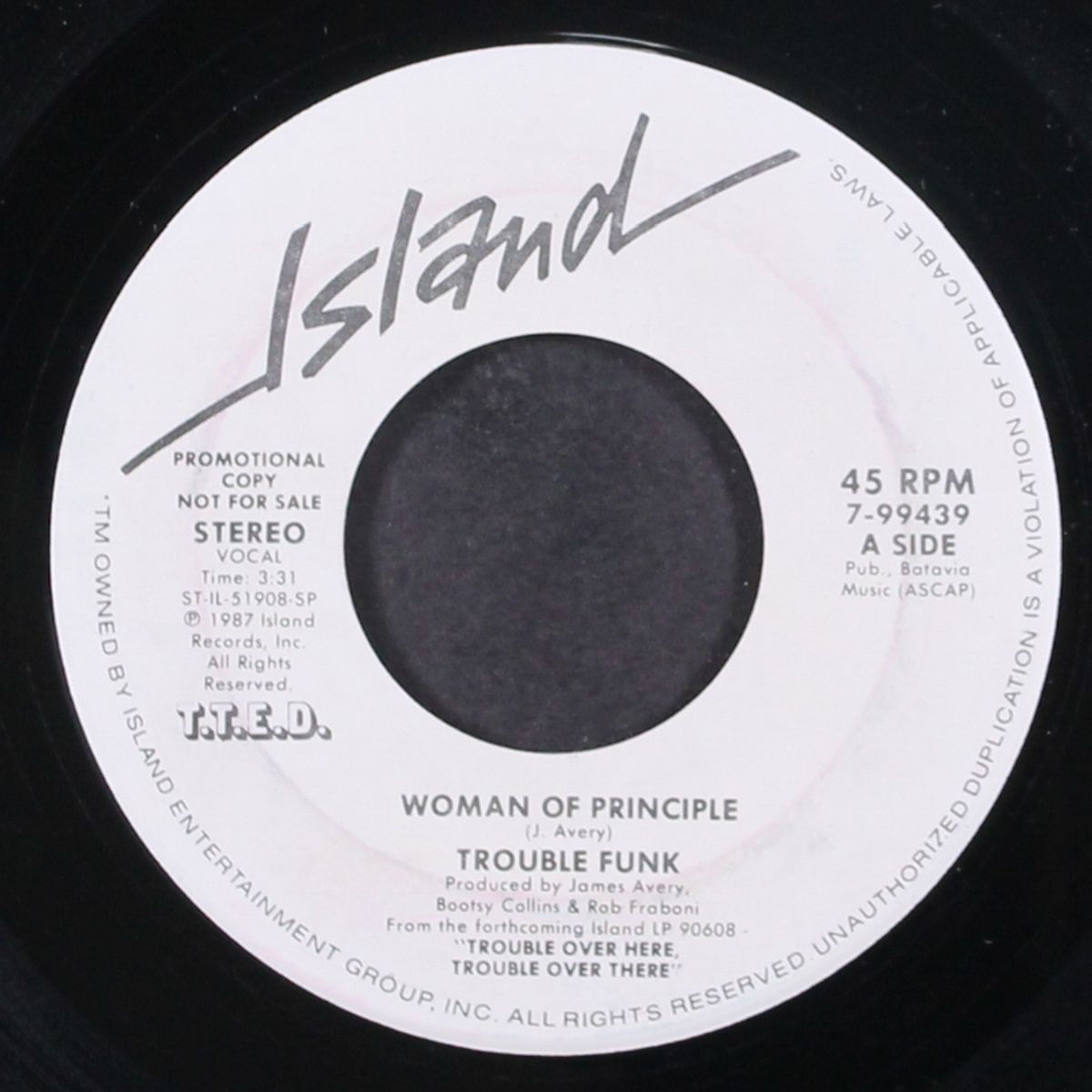 woman of principle / same by TROUBLE FUNK