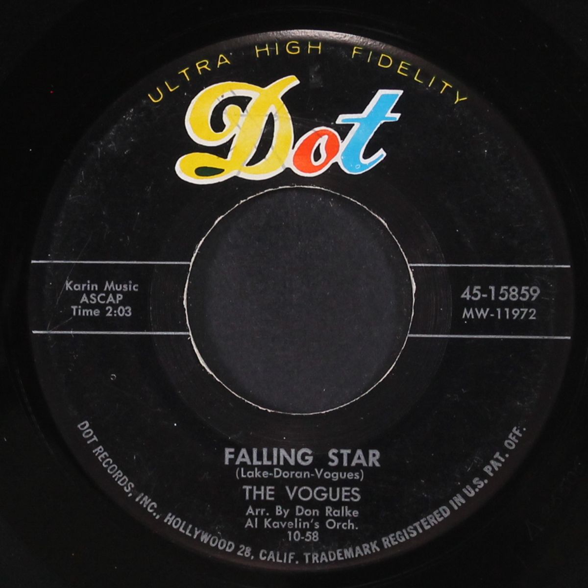falling star / try, baby, try by VOGUES