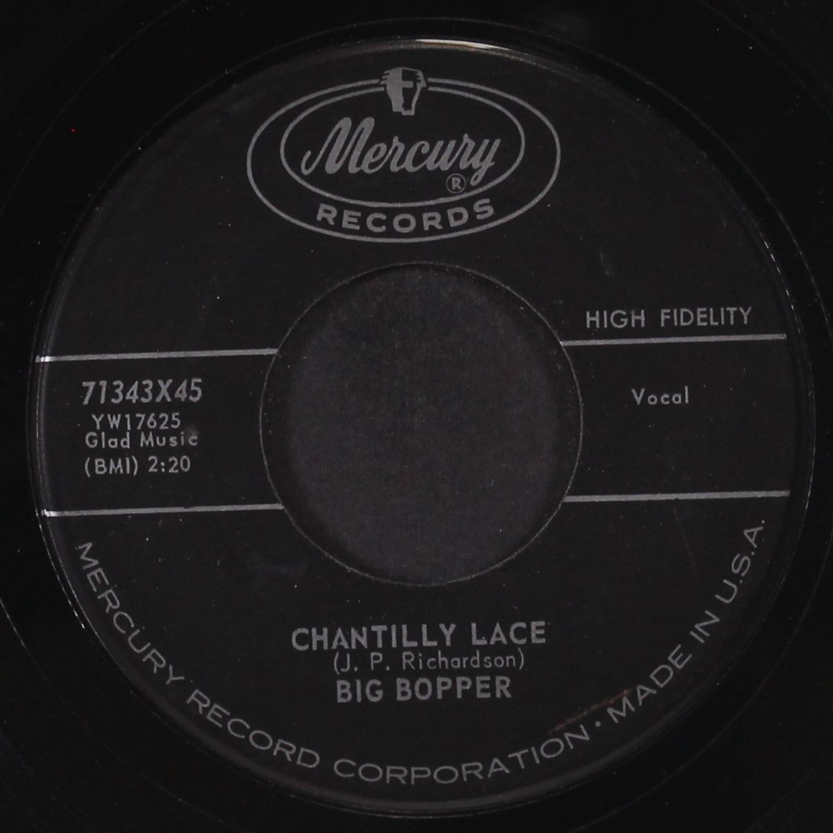 chantilly lace / purple people eater meets witch doctor by BIG BOPPER