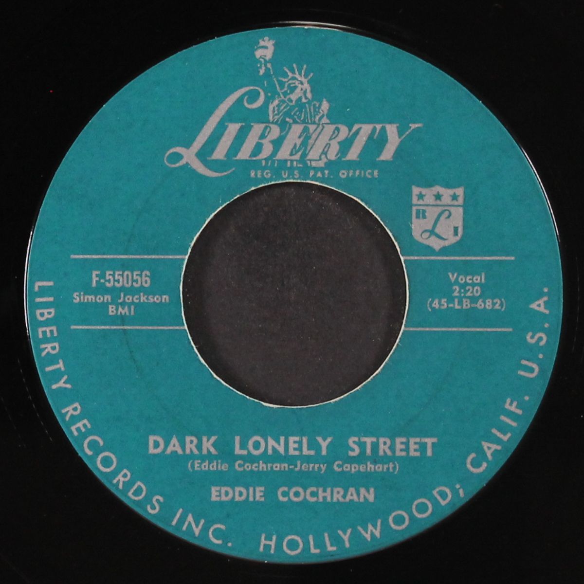 sittin' in the balcony / dark lonely street by EDDIE COCHRAN