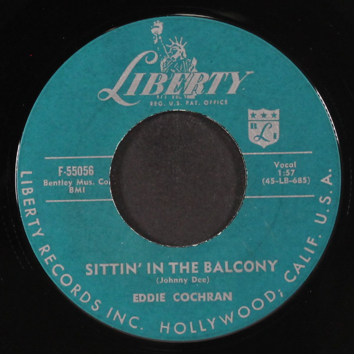 sittin' in the balcony / dark lonely street by EDDIE COCHRAN