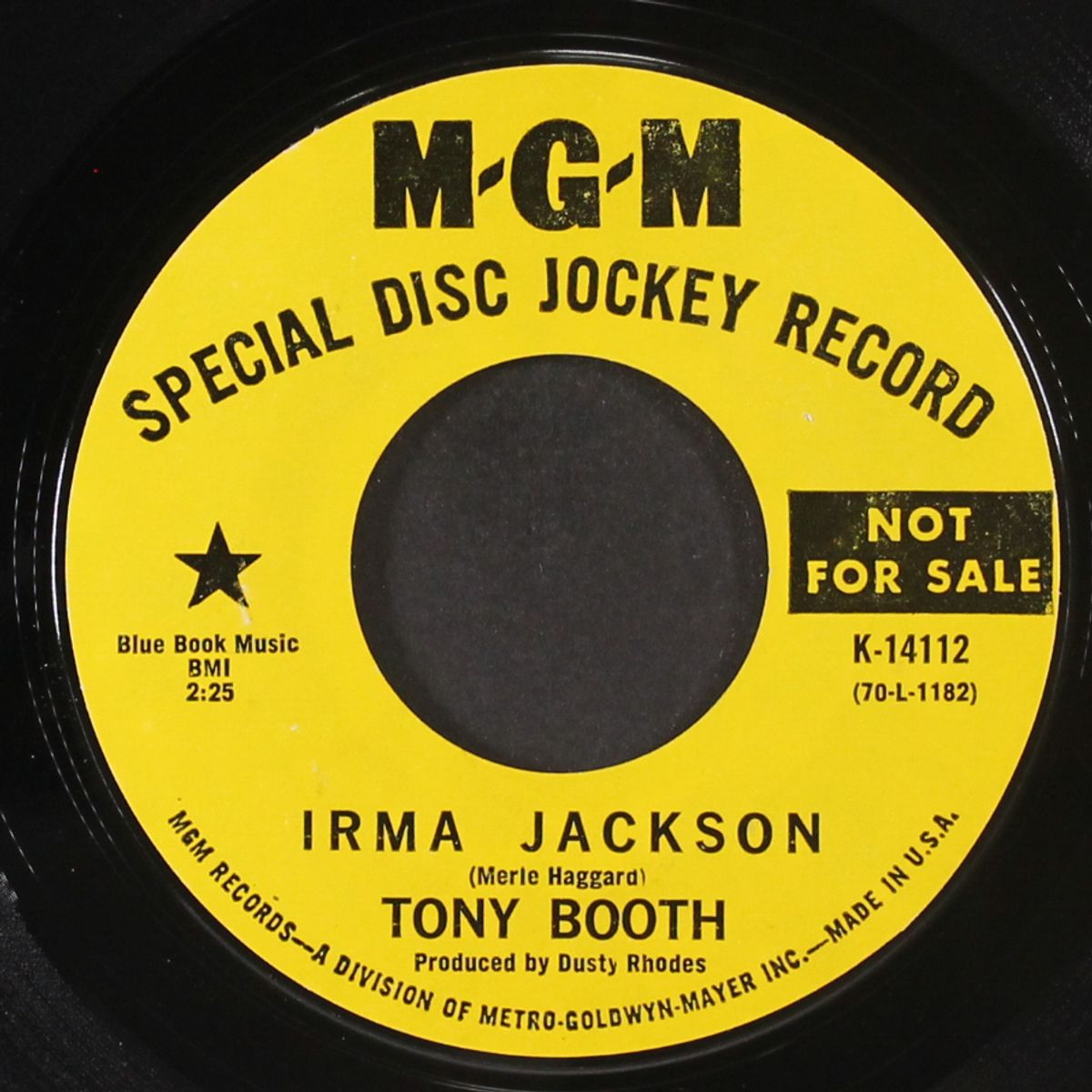 irma jackson / one too many times by TONY BOOTH