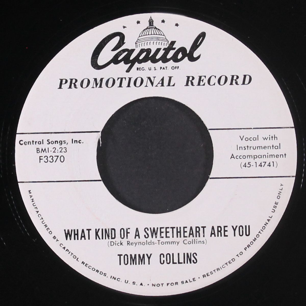 what kind of sweetheart / wait a little longer by TOMMY COLLINS