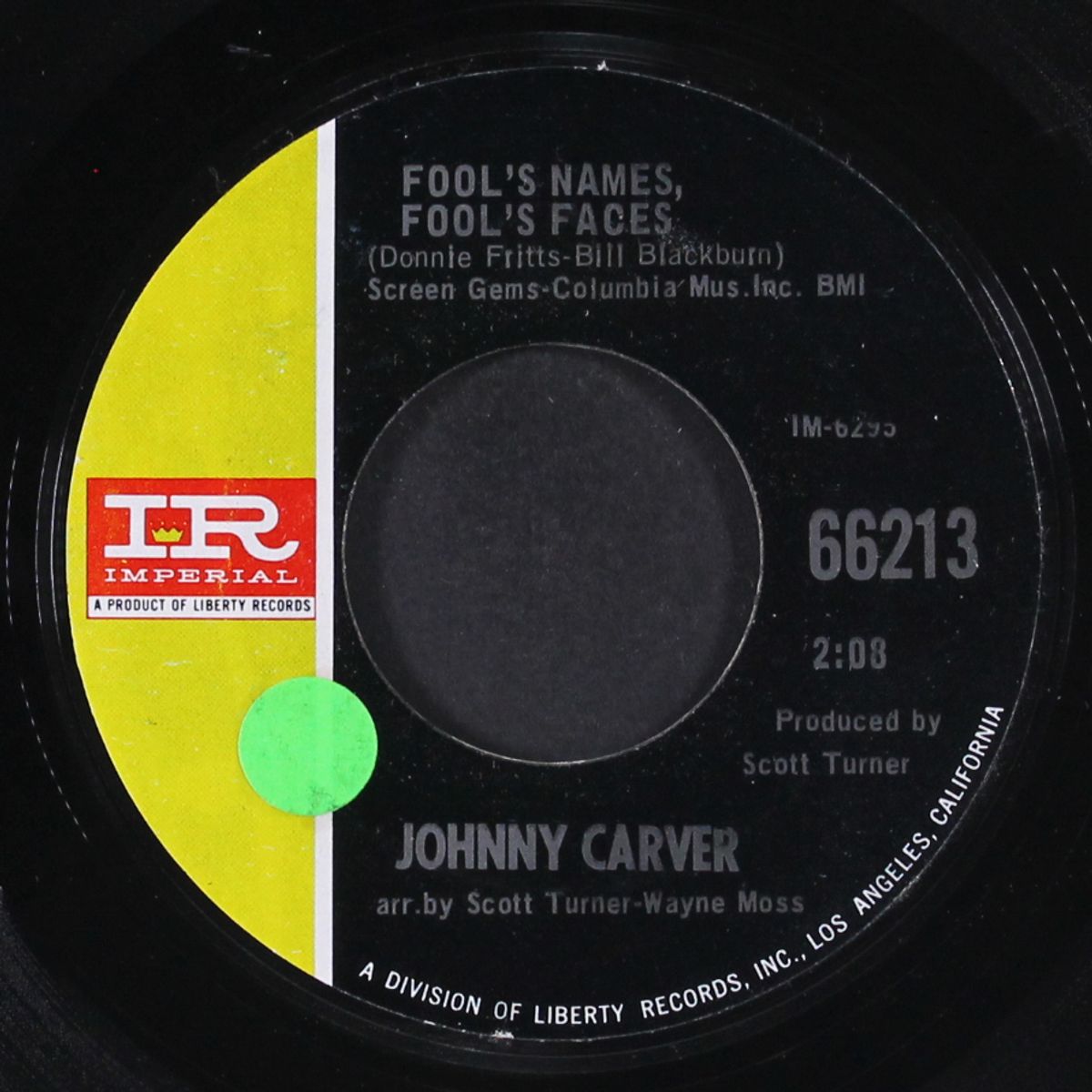 fool's names fool's places by JOHNNY CARVER