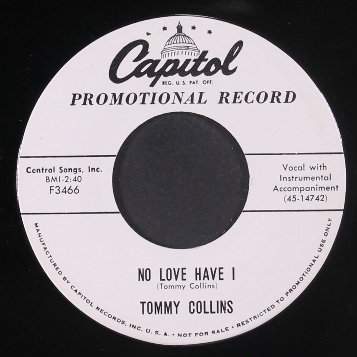 no love have i by TOMMY COLLINS