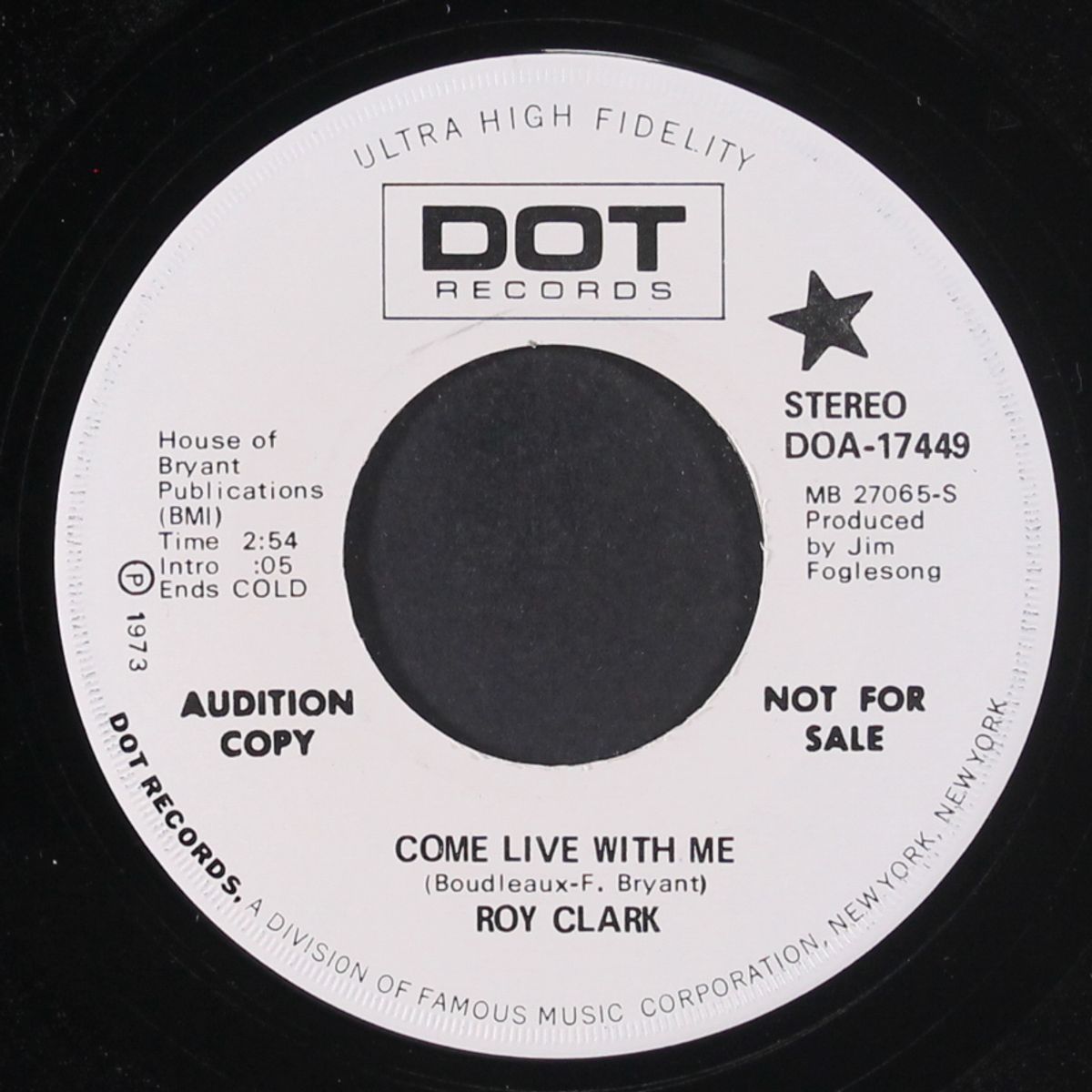 come live with me / same by ROY CLARK