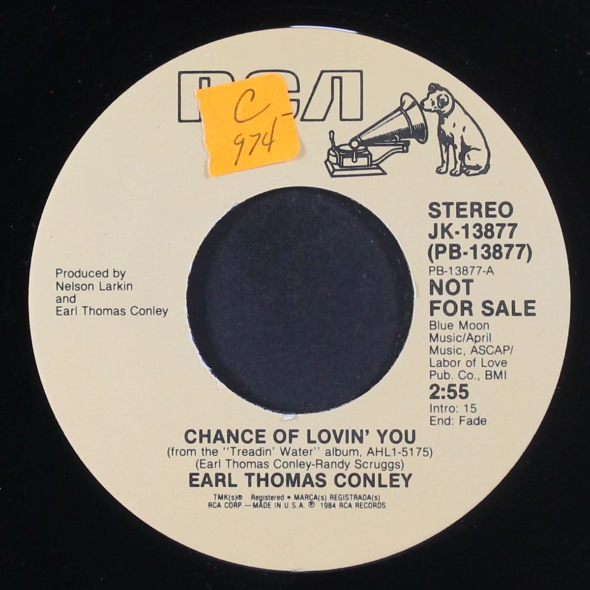 chance of lovin' you / same by EARL THOMAS CONLEY
